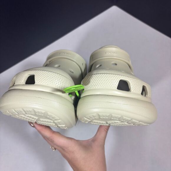 Crocs Unisex Classic Crush Clog - Bone NEW with tags Men’s 12 - Picture 13 of 16
